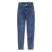 Odalys Ferrand | High-Waist Stretch Straight Jeans For Women