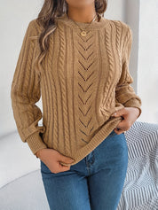 Camilla Winterbourne | Cable-Knit Textured Sweater For Women