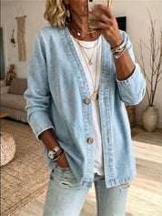 Danielle Westbrook | Casual Denim Cardigan Jacket For Women