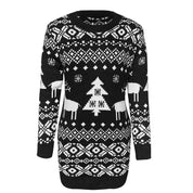 Sleigh Bell | Red Reindeer Fair Isle Christmas Sweater For Women