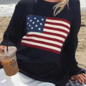 Jordan Westfield | American Flag Knit Sweater For Women