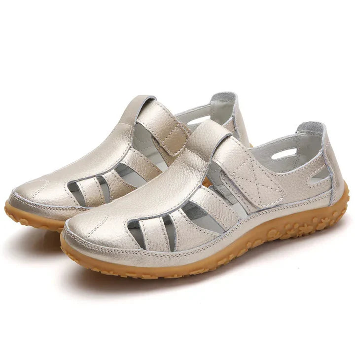 Lorenzo Bellini | Comfort Cutout Leather Sandals For Women