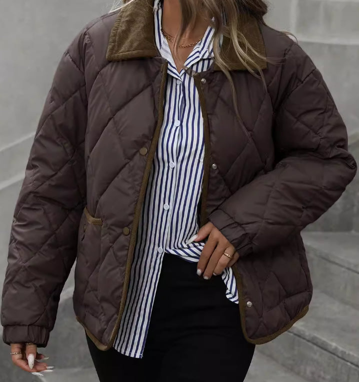 Vivian Kensington | Quilted Puffer Coat For Women