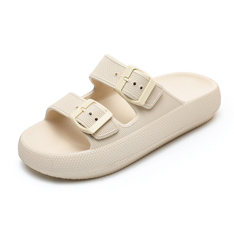 Simone Vercelli | Double Buckle Platform Slide Sandals For Women