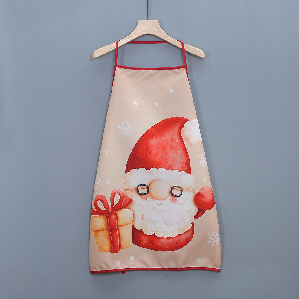 Adrienne Fontclaire | Christmas Snowman Print Kitchen Apron