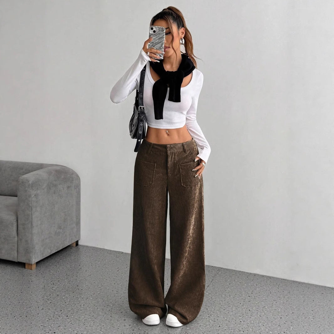 Séverine Alcott | Corduroy Wide-Leg Trousers For Women