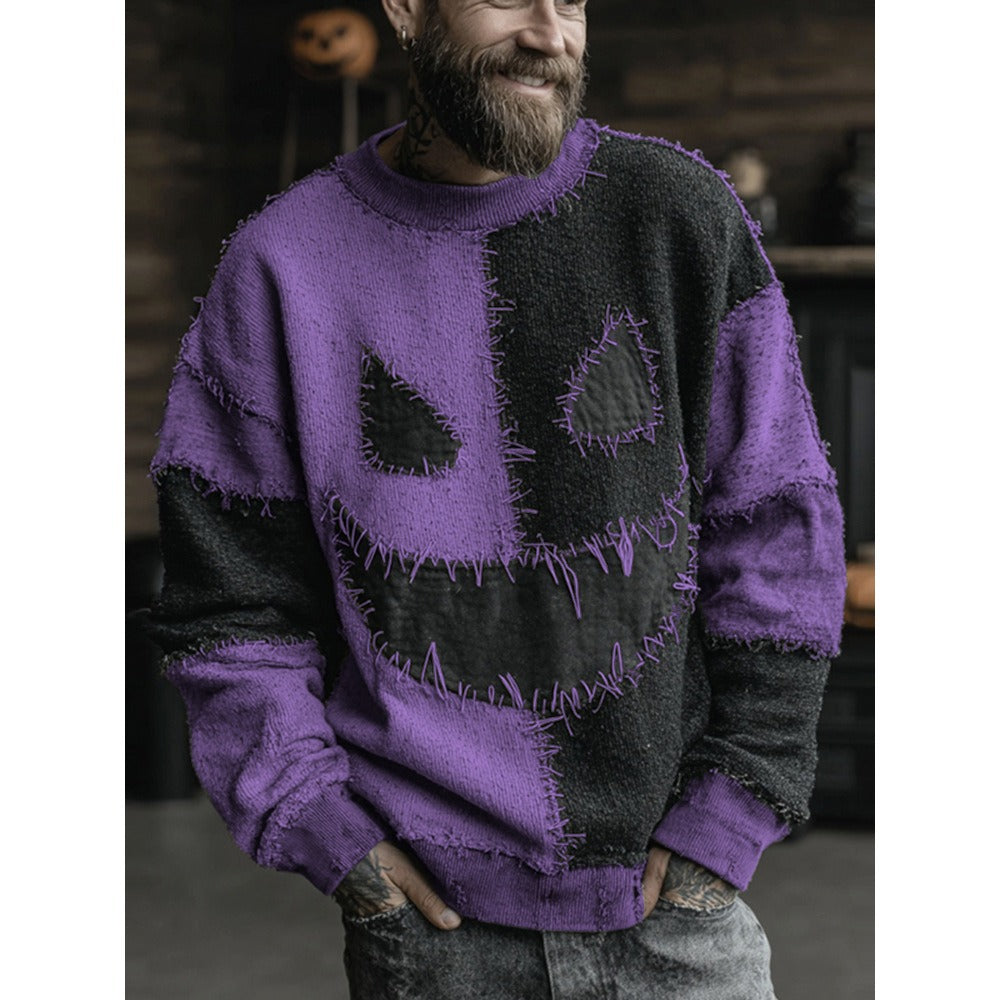 Julien Beaumont | Halloween Pumpkin Print Unisex Sweater