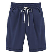 Diane Wentmore | Casual Loose-Fit Cotton Capri Shorts For Women