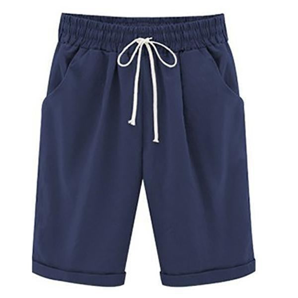 Diane Wentmore | Casual Loose-Fit Cotton Capri Shorts For Women