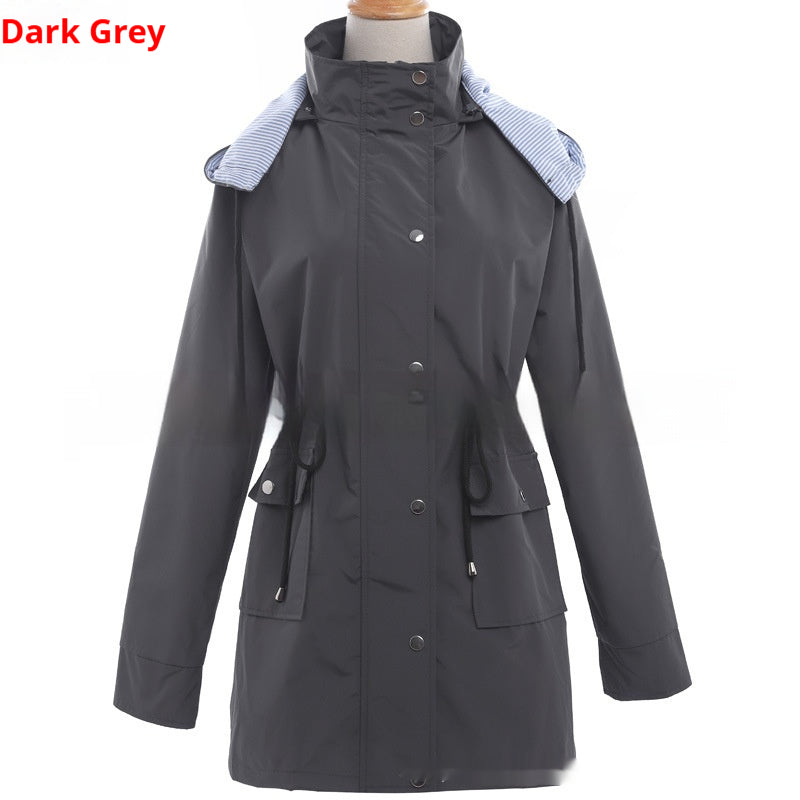 Daphne Winslow | Women's Hooded Windbreaker Raincoat