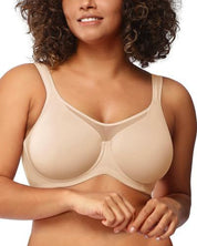 Lettie Rushfield | Beige Full-Coverage Underwire Bra For Women