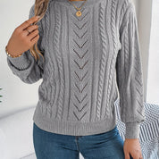 Camilla Winterbourne | Cable-Knit Textured Sweater For Women
