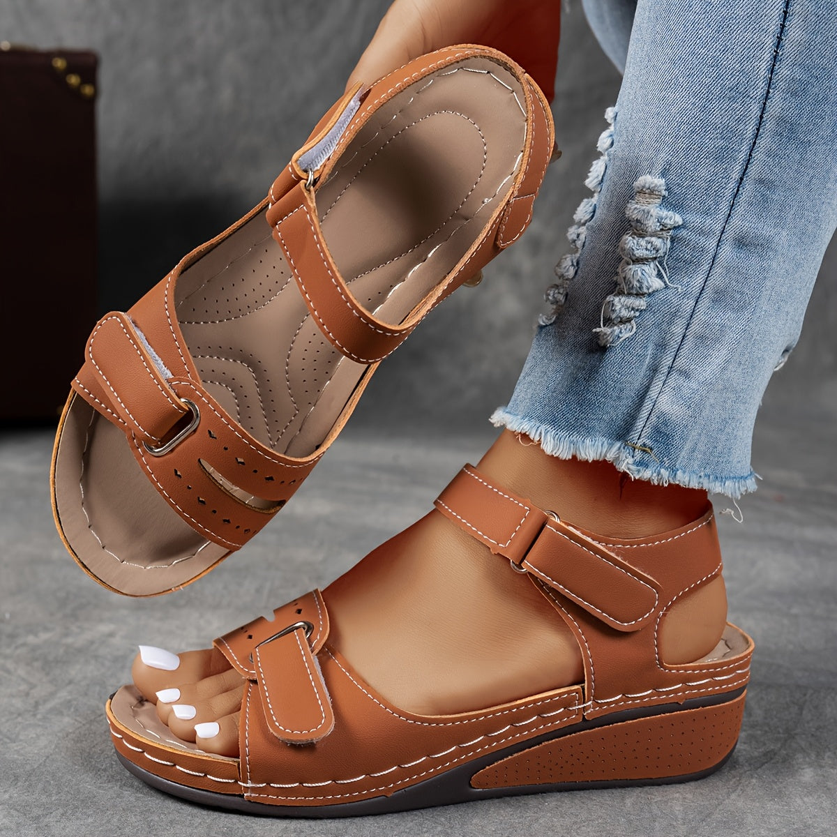 Mariette Duvallon | Orthopedic Wedge Sandals For Women
