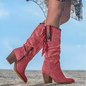 Savannah Remington | Western Fringe Cowboy Boots For Women