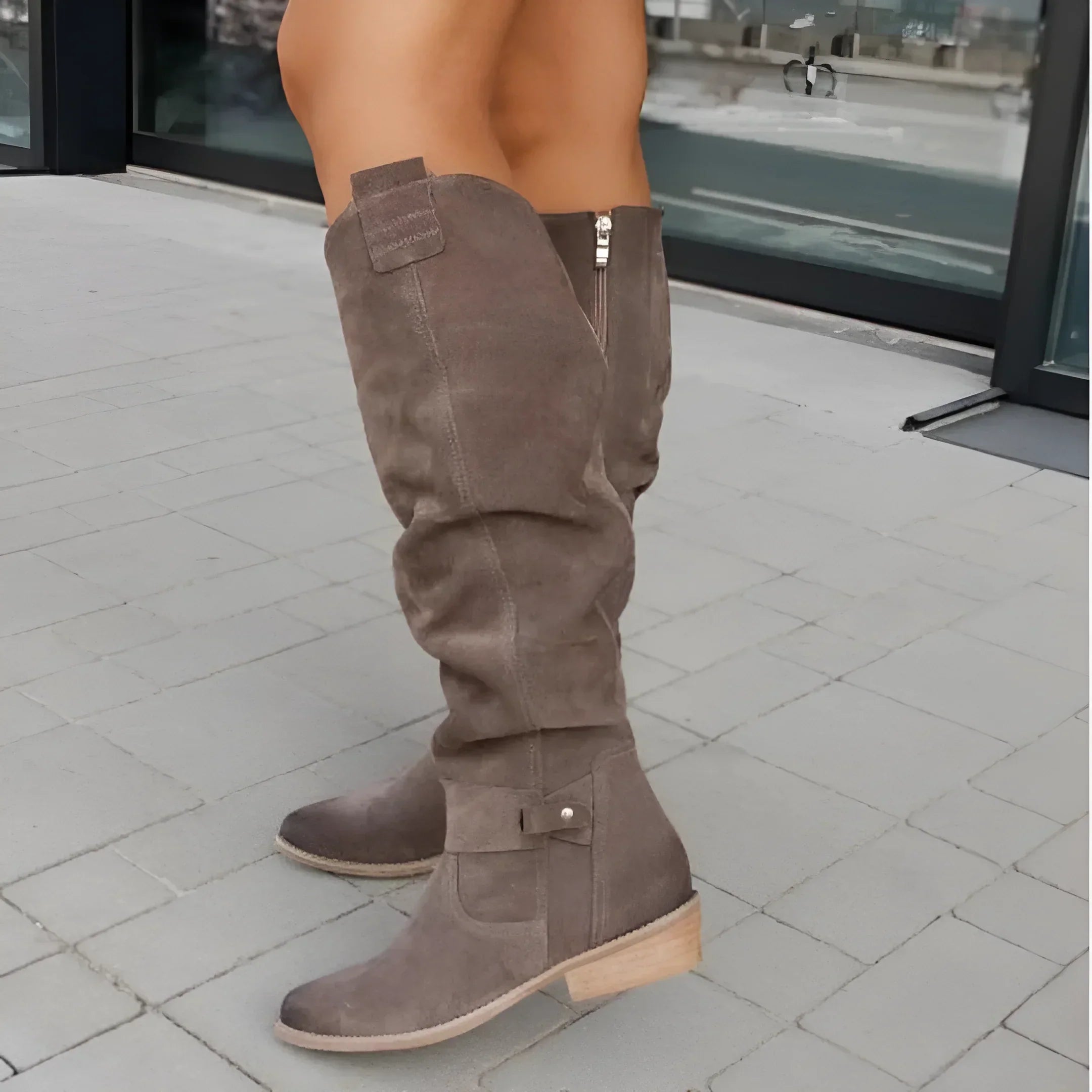 Isabeau Fontcrest | Knee-High Slouch Boot For Women