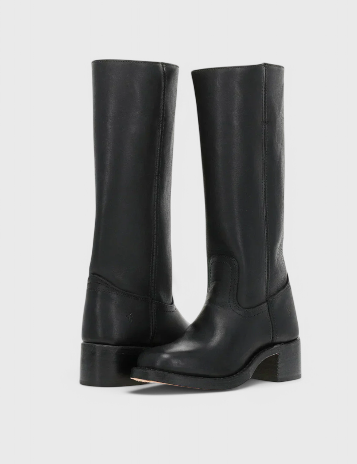 Rosalind Fenwick | Tan Leather Knee-High Western Boots