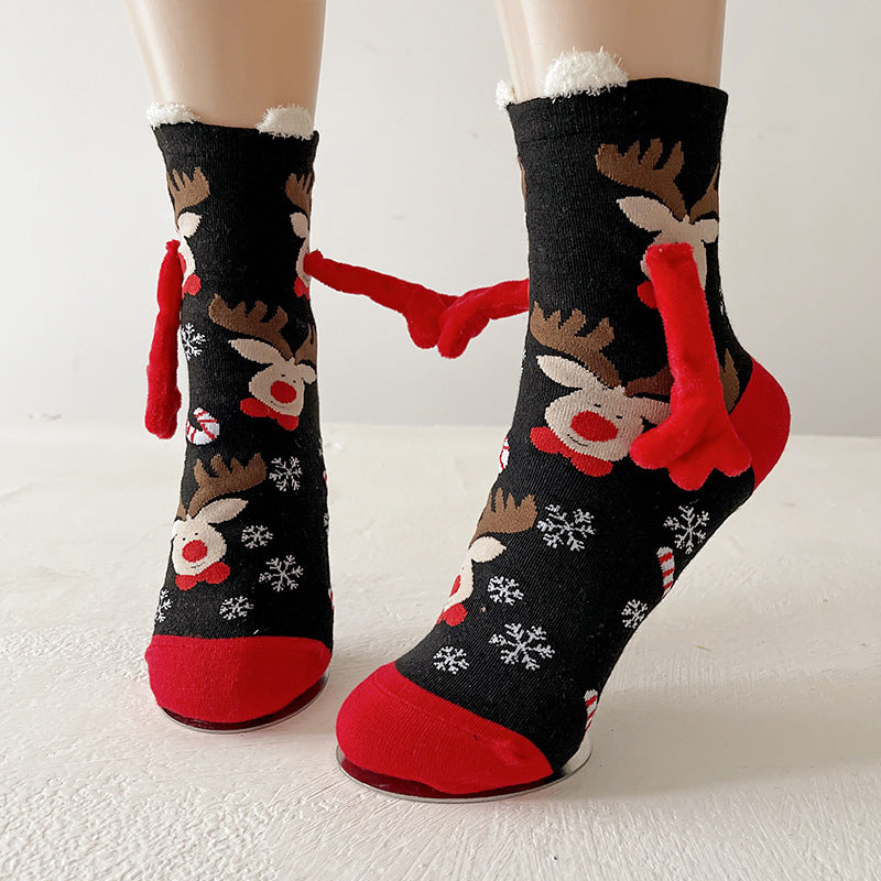 Margaux Rivière | Magnetic Hand-Holding Christmas Socks Unisex & Couples