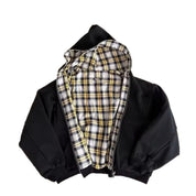 Theodore Lavigne | Plaid-Lined Zip-Up Hoodie For Men