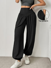 Marina Chastain | High-Waist Wide-Leg Lounge Pants For Women