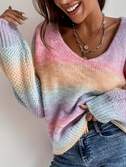 Nora Westbrook | Tie-Dye Off-Shoulder Sweater For Women