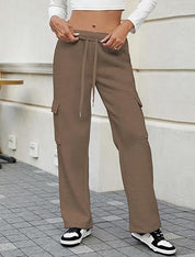 Odile Carrington | Cargo Wide-Leg Jogger Pants For Women