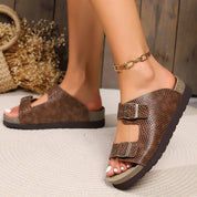 Valentina Rossi | Buckle Slide Sandals For Women