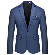 Finn Saxford | One-Button Blazer With Pocket Square For Men