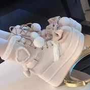 Aurélie Mercier | Fur Trim Ankle Boots For Women