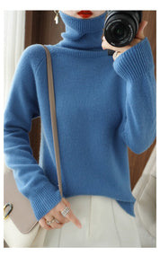 Ottavia Castellon | Turtleneck Ribbed Knit Sweater For Women