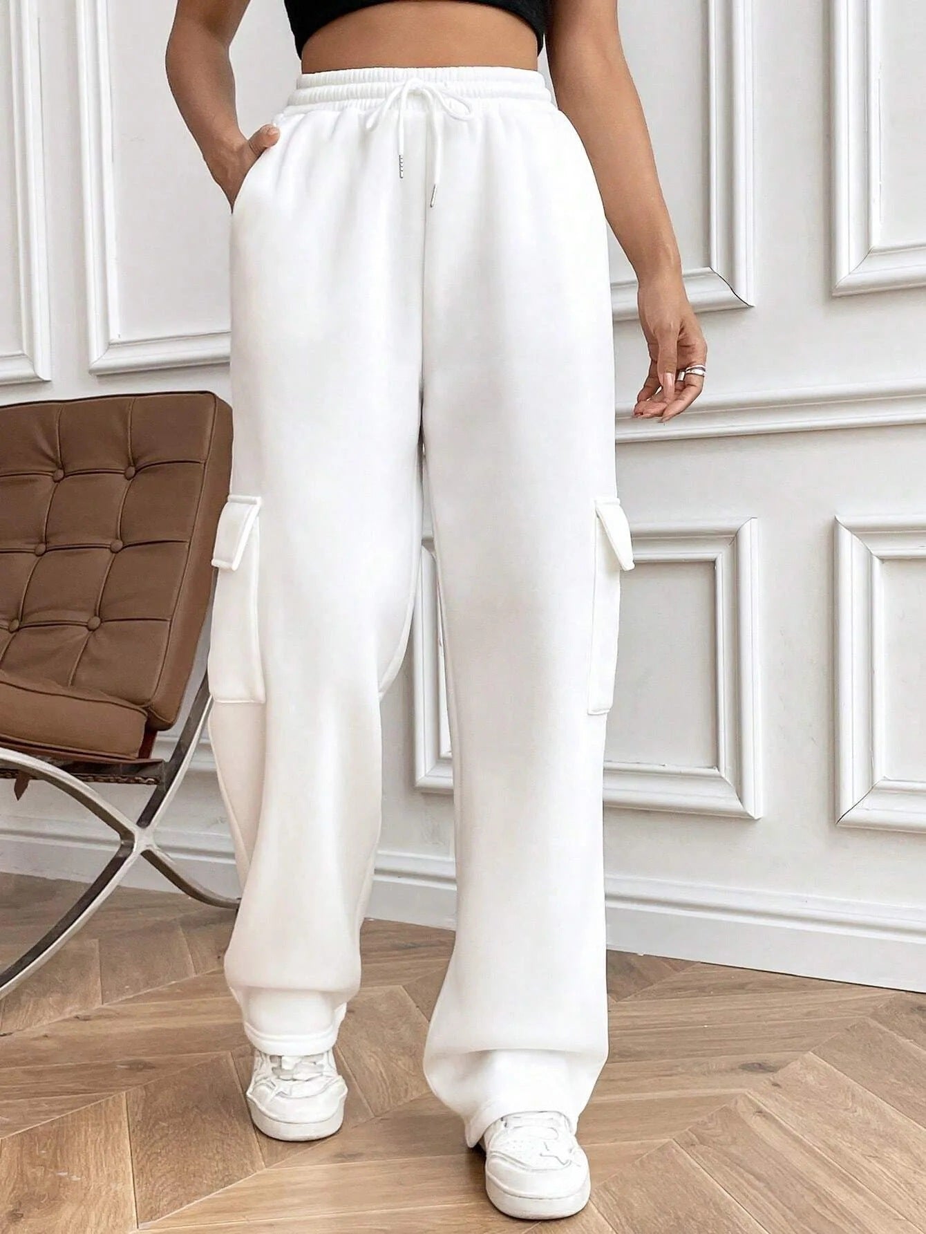 Odile Carrington | Cargo Wide-Leg Jogger Pants For Women