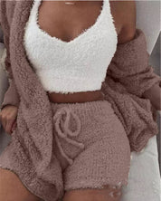 Rosette Linford | 3-Piece Fluffy Loungewear Set For Women