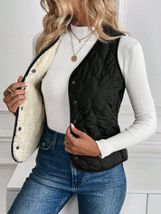 Solene Marchal | Quilted Sherpa-Lined Vest For Women