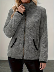 Nathalie Griswold | Plush Sherpa Zip-Up Jacket For Women