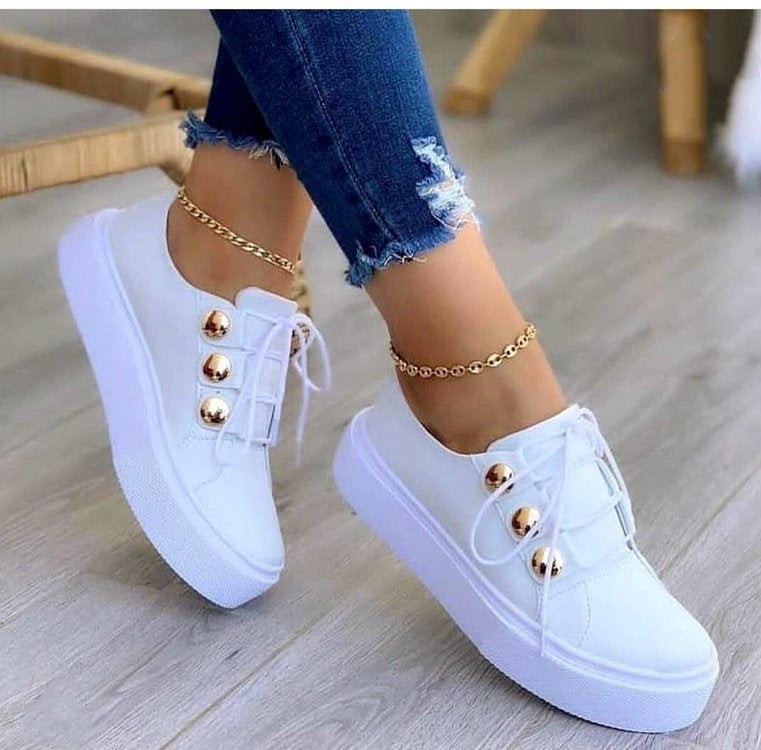 Renata Castiglione | Rivet Platform Sneakers For Women