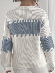 Margaux Thibault | Colour-Block Striped Sweater For Women