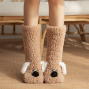 Amelie Dufresne | Cute Dog Slipper Socks For Women