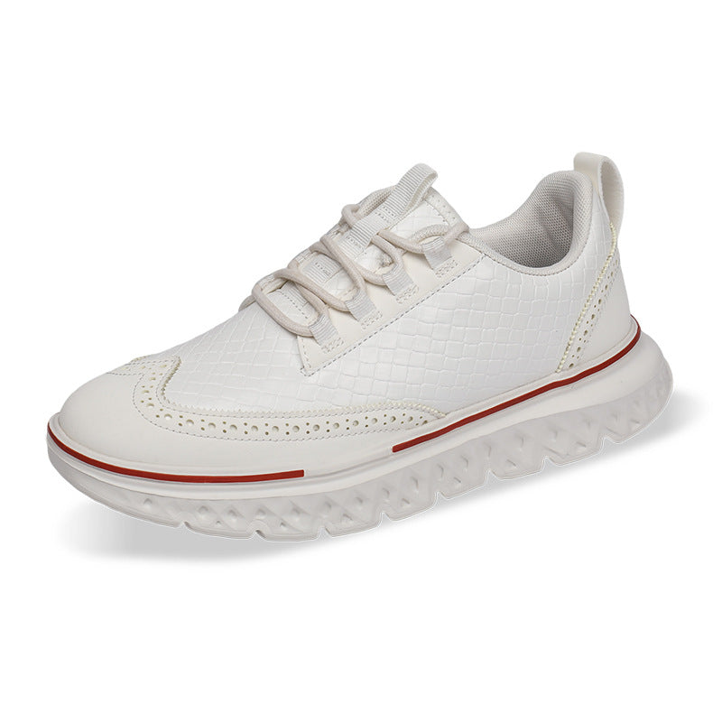 Eli Ostbridge | Woven Leather Lace-Up Sneakers For Men