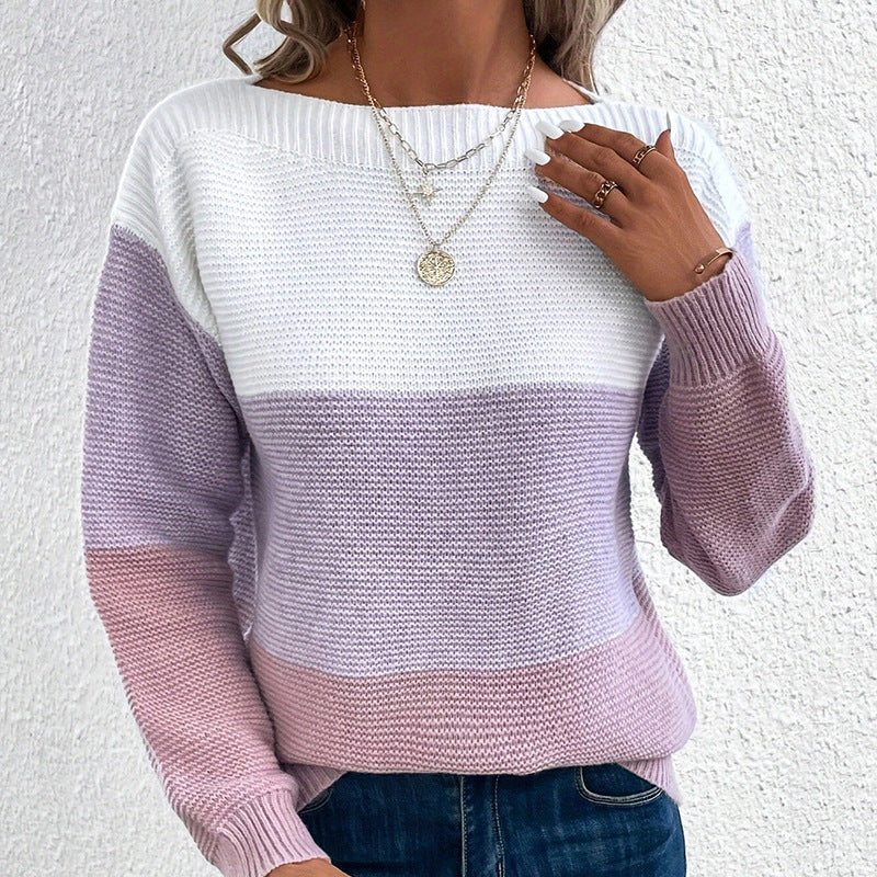 Stefania Bianchi | Colorblock Knit Sweater For Women