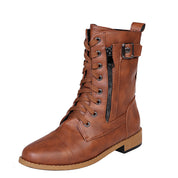 Collins Maldale | Lace-Up Side Zip Ankle Boots For Women