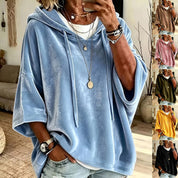 Camille Dufresne | Velvet Batwing Hoodie For Women