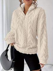 Margherita Solvang | Textured Cable-Knit Sweater For Women