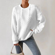 Aurore Delacombe | Cable-Knit Crew-Neck Sweater For Women