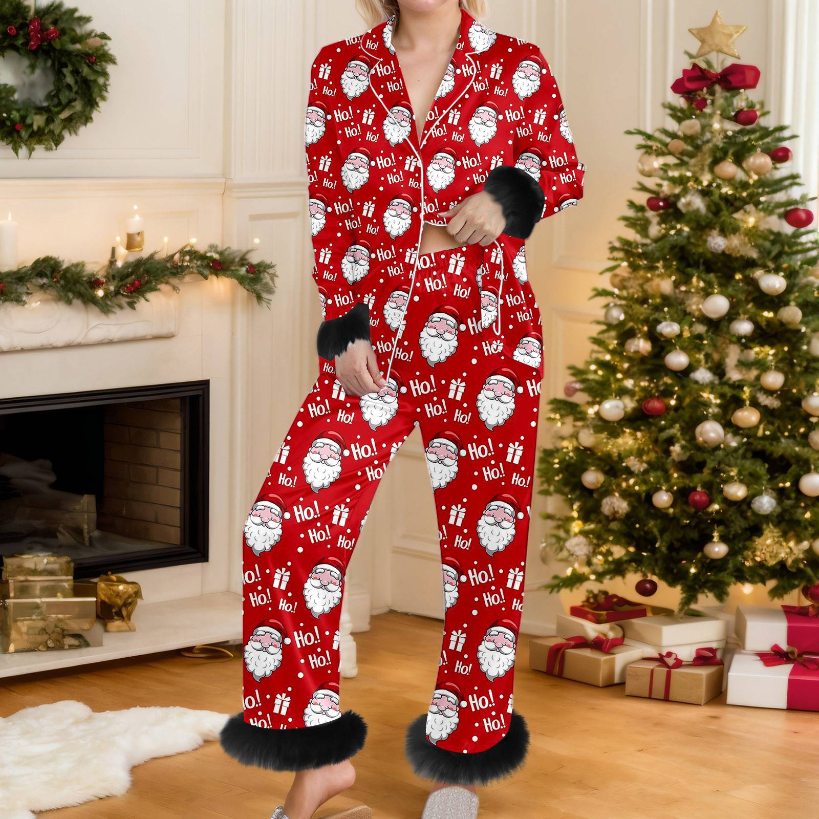 Cozy Yule | Snowman Print Christmas Pyjamas For Women