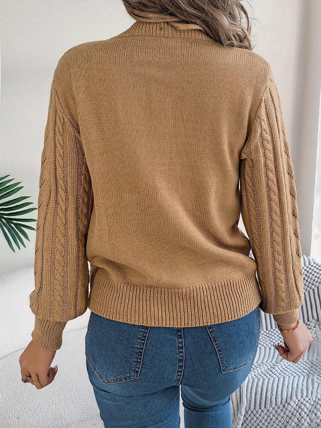 Camilla Winterbourne | Cable-Knit Textured Sweater For Women