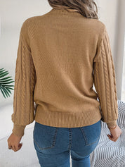 Camilla Winterbourne | Cable-Knit Textured Sweater For Women