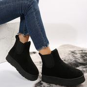 Margaux Sablon | Suede Chelsea Boots With Platform Sole For Women