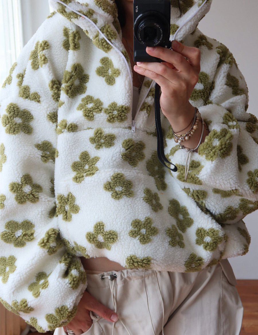 Odette Marchetti | Floral Fleece Sweater For Women