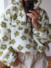Odette Marchetti | Floral Fleece Sweater For Women