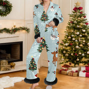 Cozy Yule | Snowman Print Christmas Pyjamas For Women