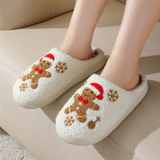 Eleonora Fontaine | Gingerbread Fuzzy Slippers For Women